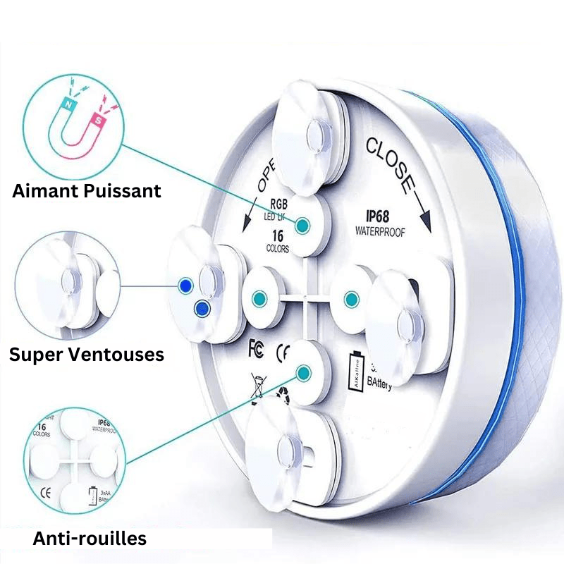 AquaLight™ - LEDS Submersibles sans fil